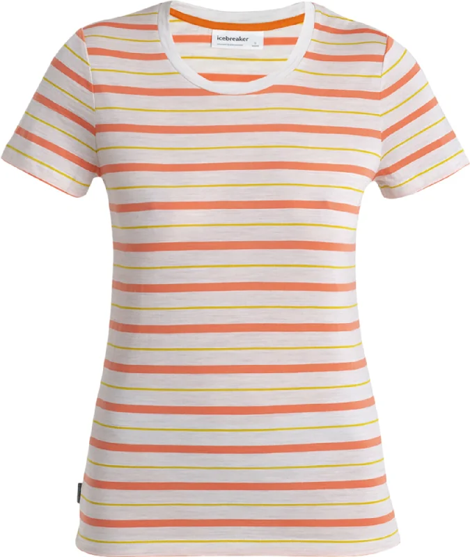 Wave Merino Short Sleeve Stripe T-Shirt - Women's|-|T-shirt rayé à manches courtes en laine mérinos Wave - Femme